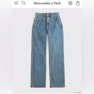Abercrombie & Fitch 
High Rise 90s Relaxed Jean
BNWT Size 29/8R